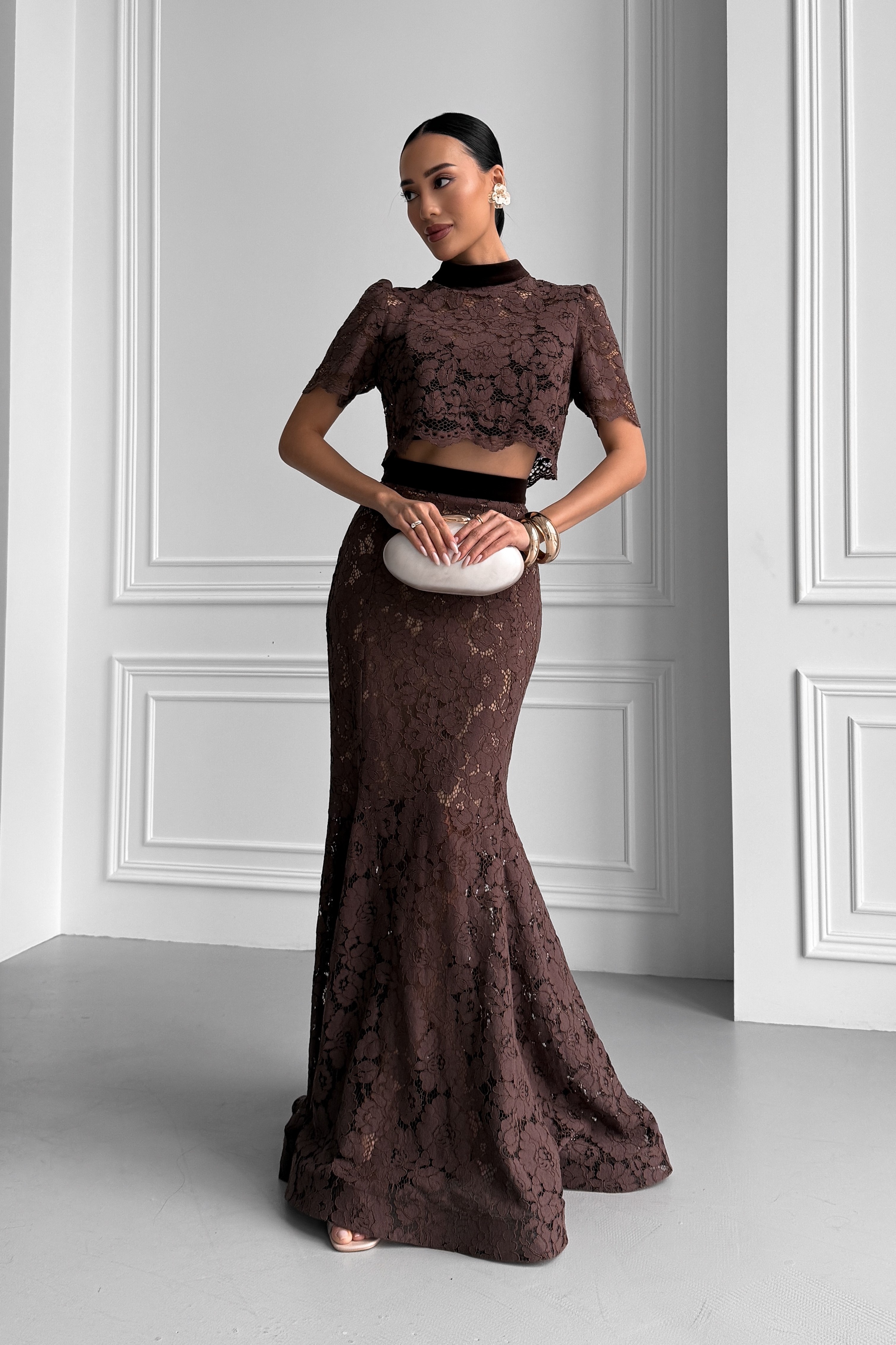 IMG_2664-2 Кружевной костюм тройка: юбка, топ и майка