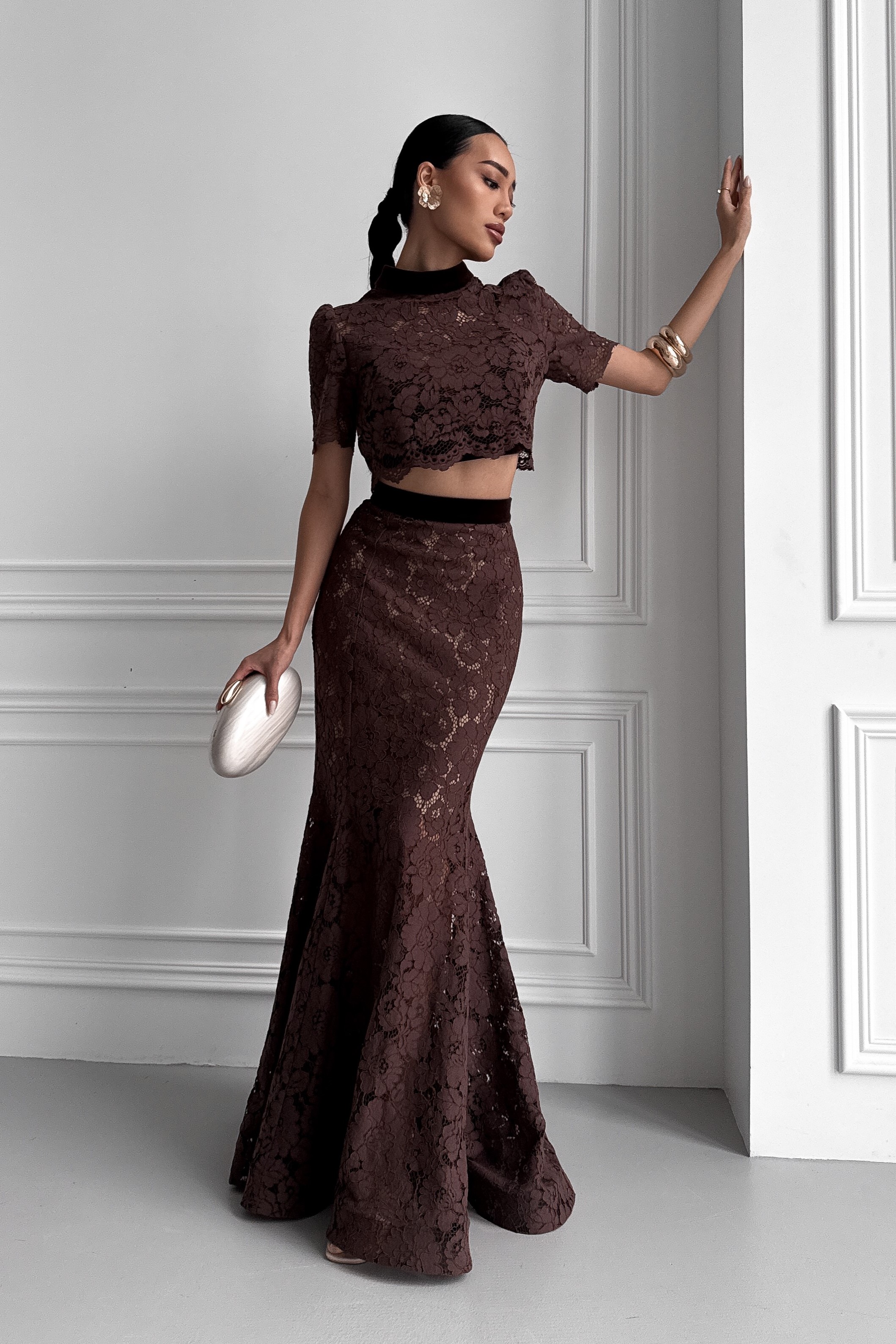 IMG_2668-2 Кружевной костюм тройка: юбка, топ и майка