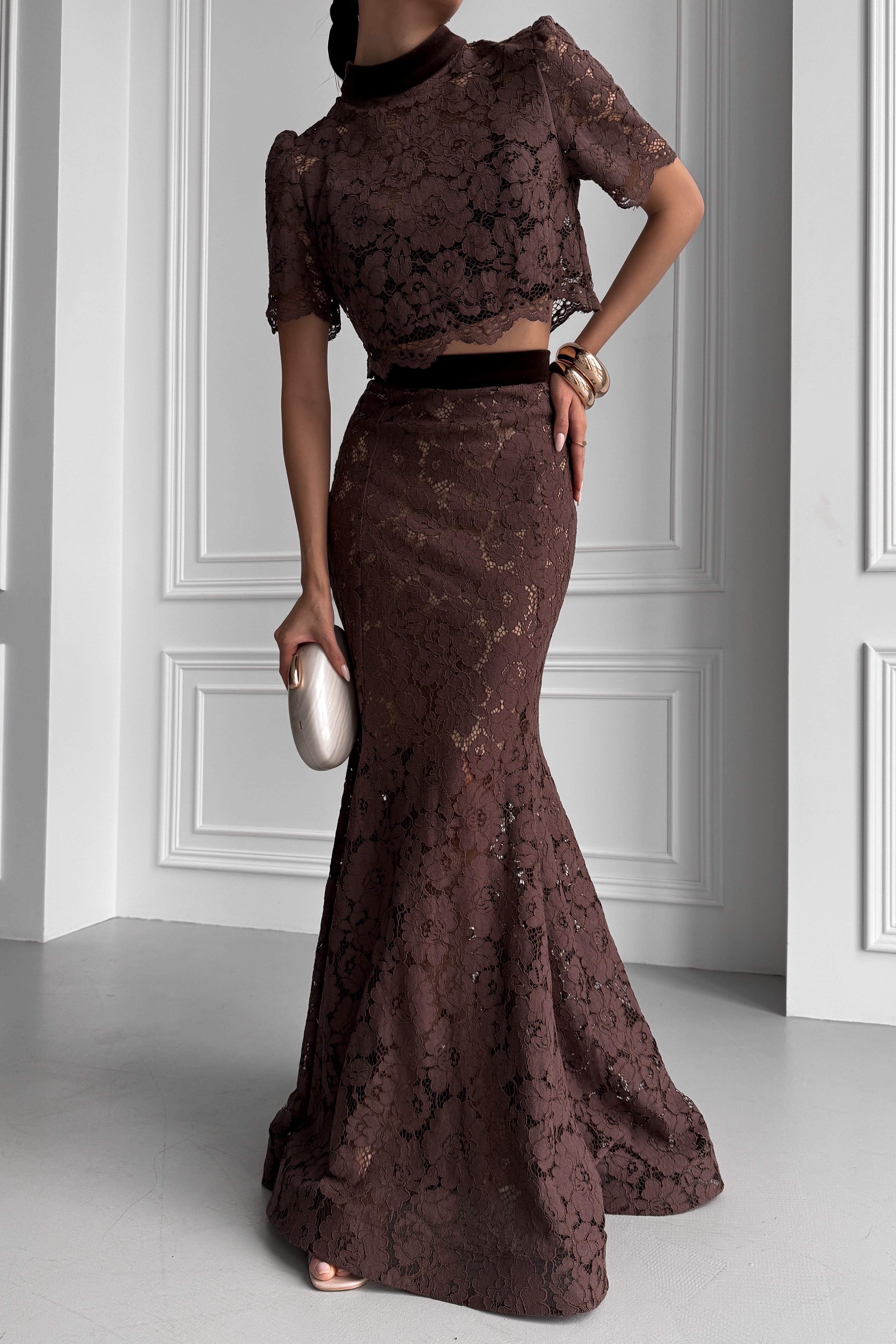 IMG_2682-2 Кружевной костюм тройка: юбка, топ и майка