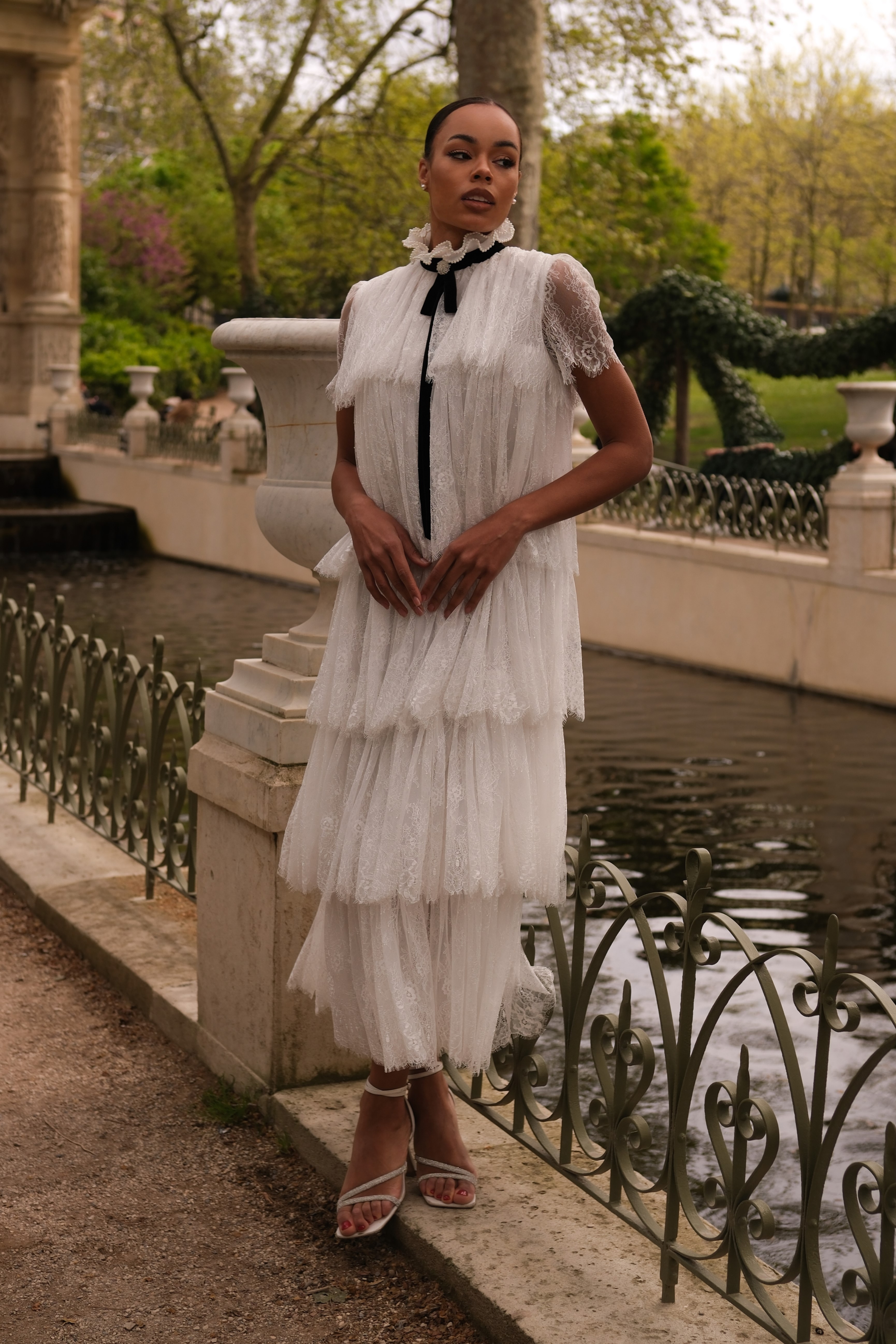 IMG_1583-2 Кружевное длинное платье шантильи свободного силуэта