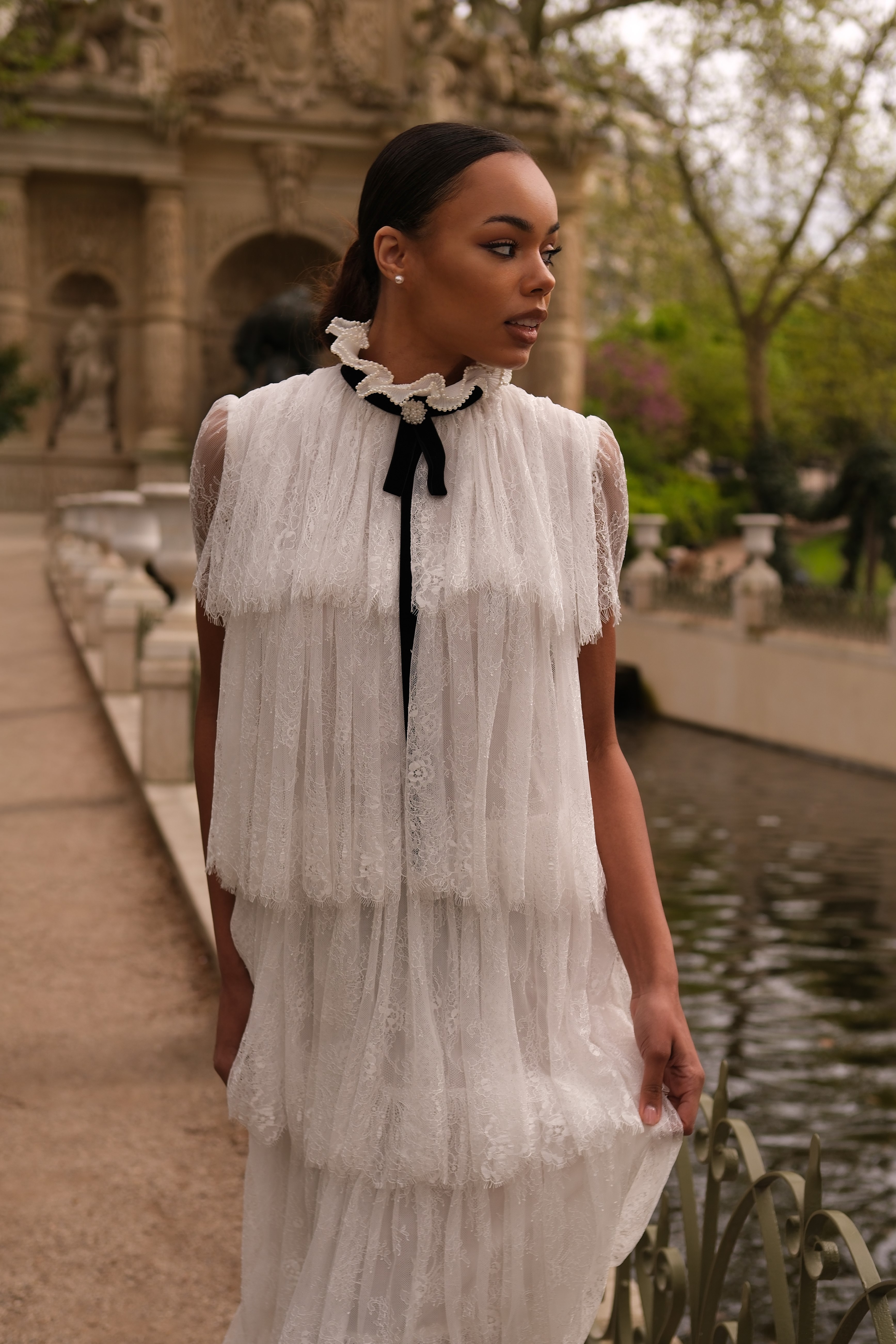 IMG_1585-2 Кружевное длинное платье шантильи свободного силуэта