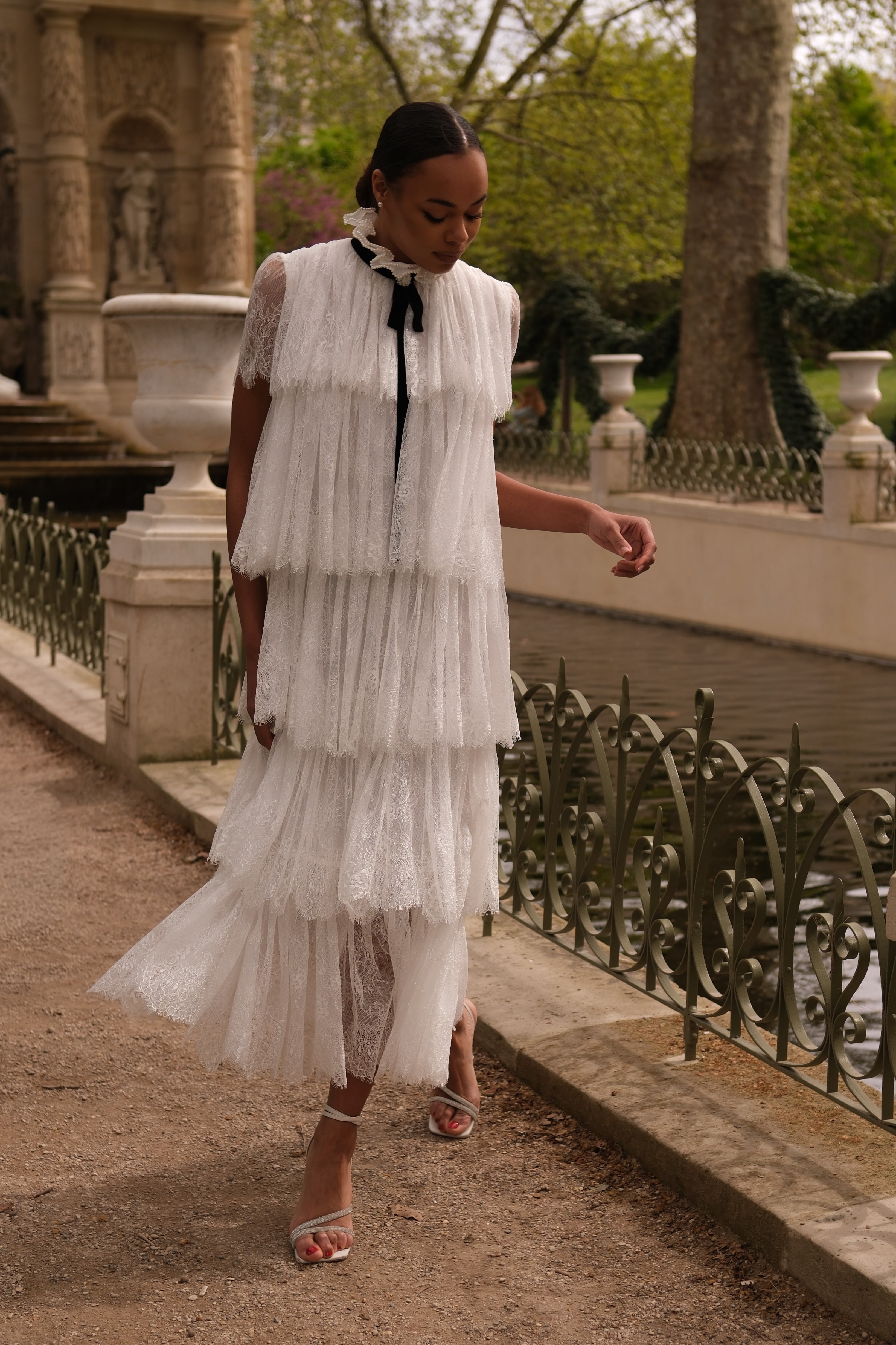 IMG_1587-2 Кружевное длинное платье шантильи свободного силуэта