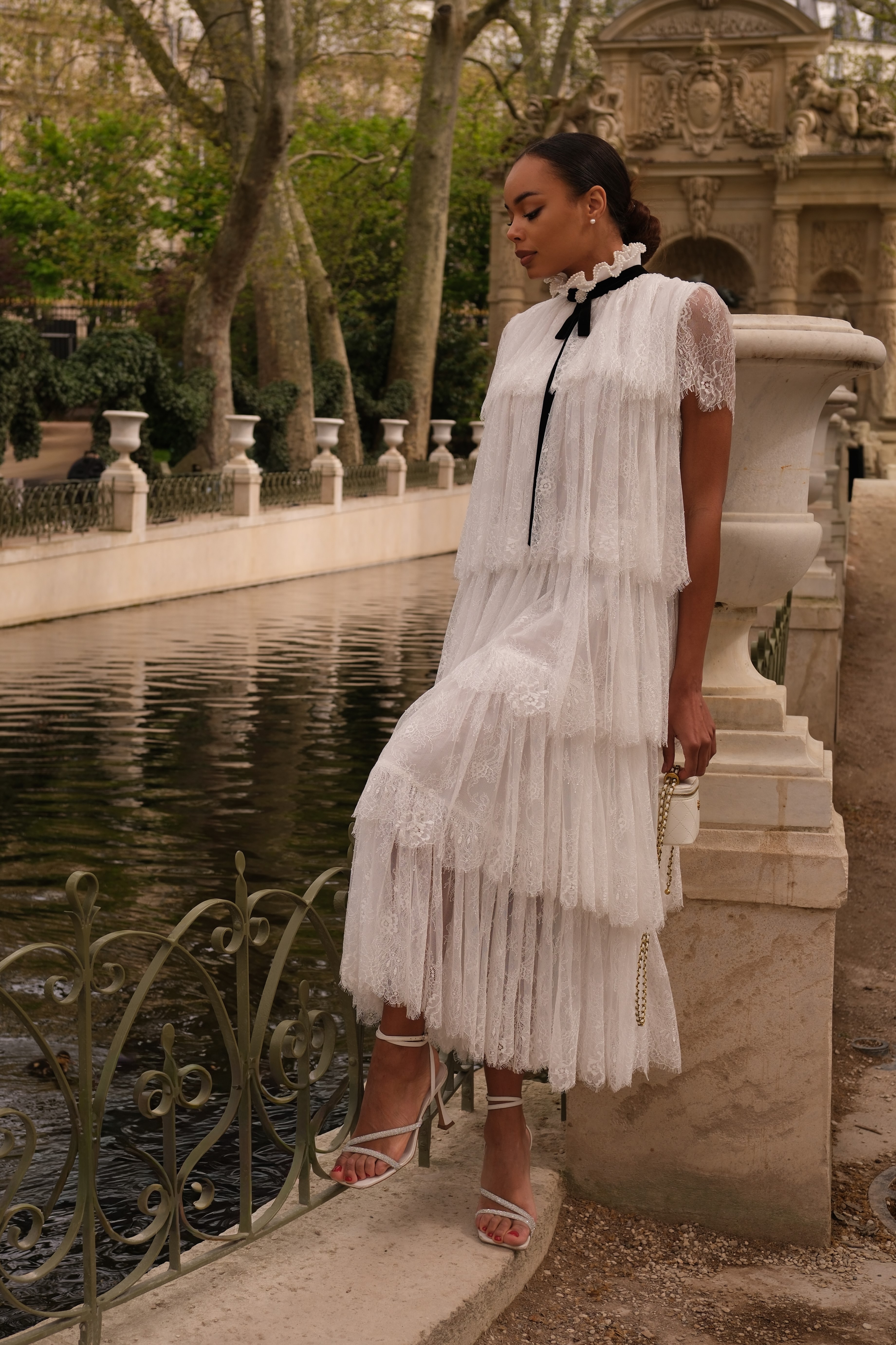 IMG_1601-2 Кружевное длинное платье шантильи свободного силуэта